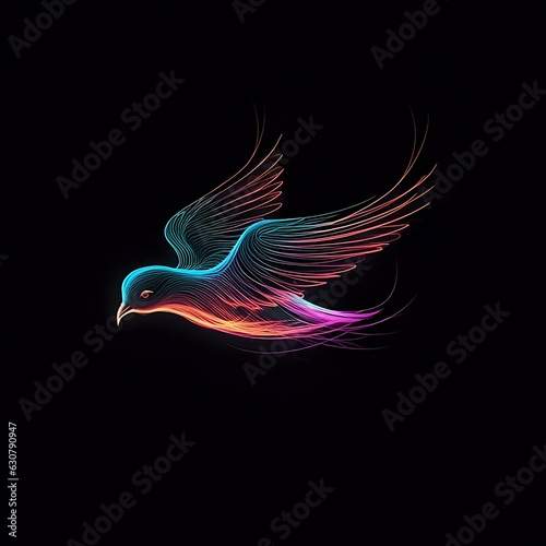 neon bird