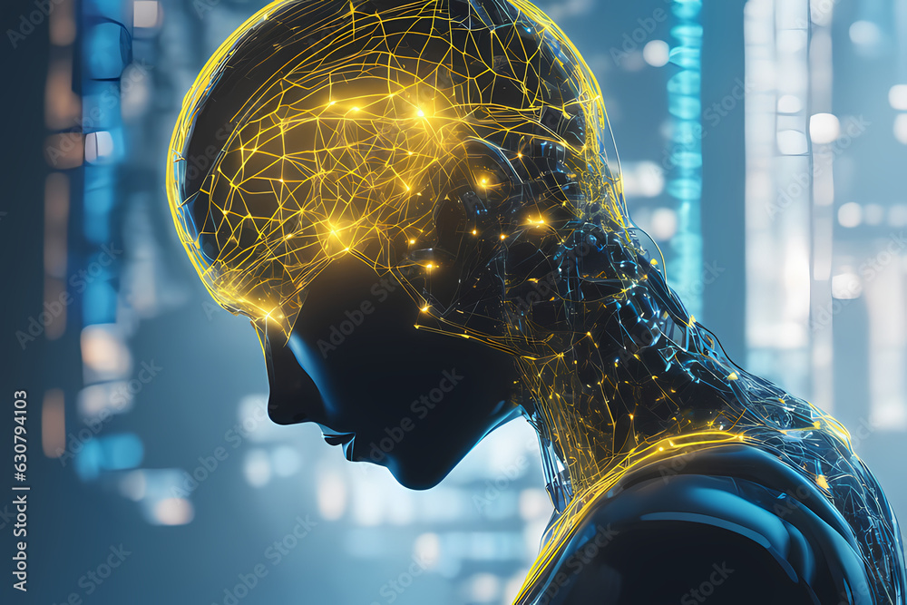 Synthetic Synergy Exploring The Nexus Of Cyborgs Futuristic Humans Ai And Robotics Stock Synthetic Synergy Exploring The Nexus Of Cyborgs Futuristic Humans Ai And Robotics Stock