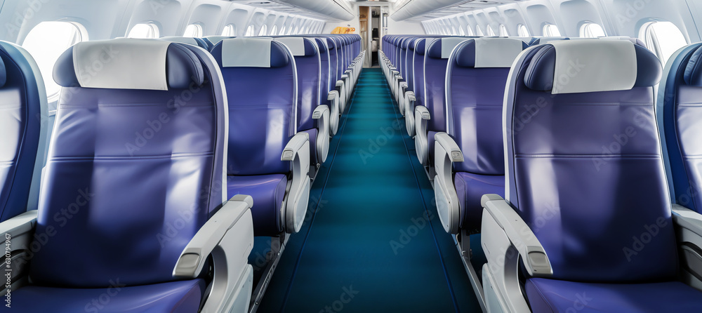 Fototapeta premium empty plane, AI generated