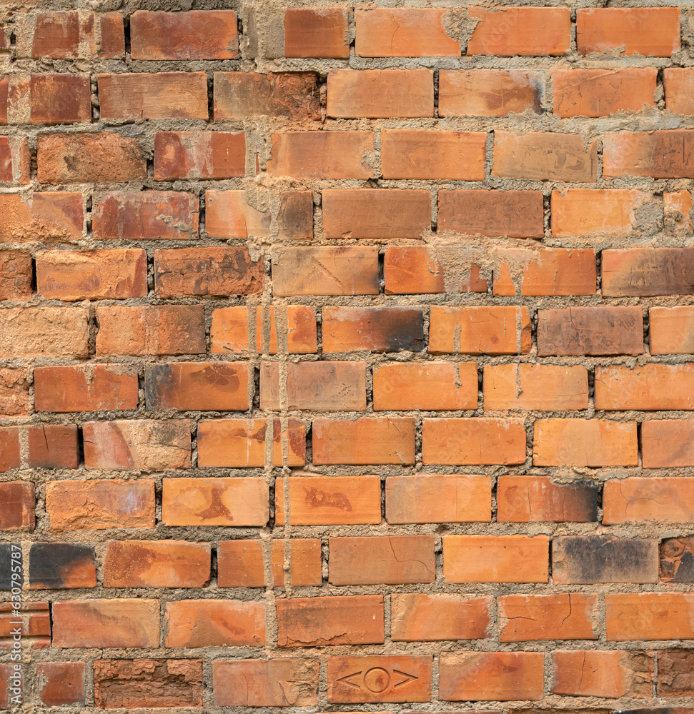 Obraz premium bricks Stone wall red blocks seamless pattern texture background