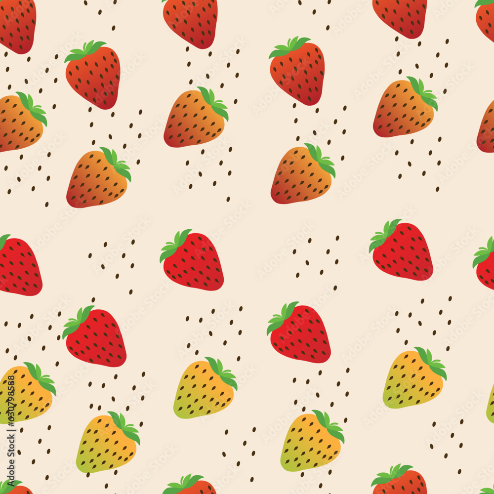 vector seamless beautiful strawberry illustration without end suitable for existing designs, backgrounds, for print, for wrapping paper and so on
vector seamless beautiful strawberry illustration without end suitable for existing designs, backgrounds, for print, for wrapping paper and so on