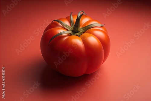 Fresh tomatoe on a wooden background. ai generative © mrisrayilli