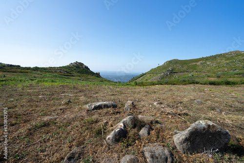 Beautiful green valley at Albergaria da Serra  Portugal.