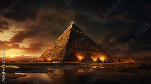 piramide dourada riqueza do egito 