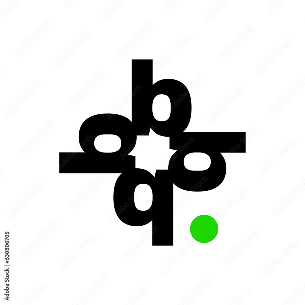 letter B monogram vector icon. B typography monogram. letter B monogram vector icon. B typography monogram.