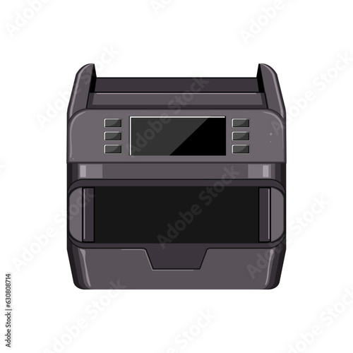 bank counter machine cartoon. currency cash, economy paper, finance banknote bank counter machine sign. isolated symbol vector illustration