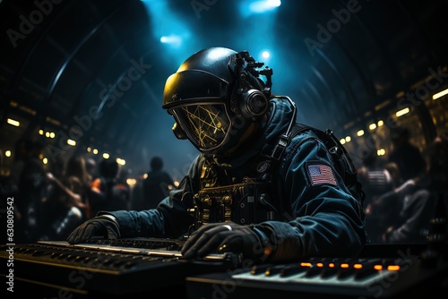 Great techno concert in space 