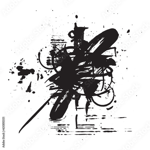 Abstract composition. Grunge texture. Art brush stroke. Abstract background