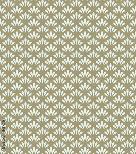 shell look leaves print pattern