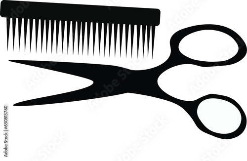 barber hairdresser scissors Icon Vector Illustration