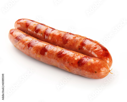 sausages isolated on white background