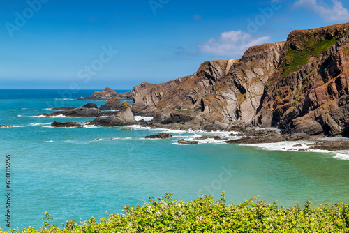 Tableau sur toile Hartland Quay, Devon, UK
