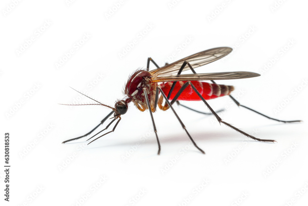 Bloodsucker mosquito isolated on white background Bloodsucker mosquito isolated on white background
