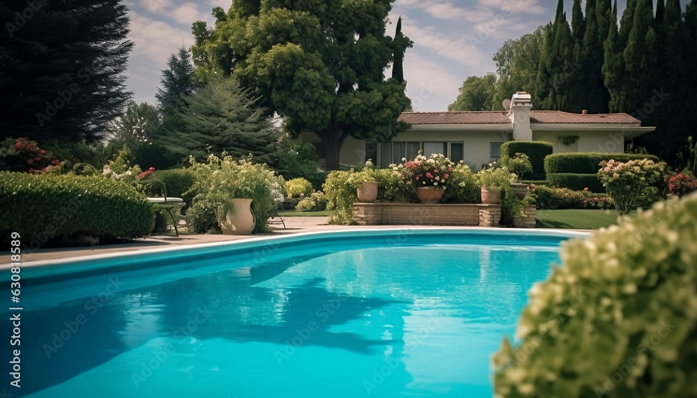 Backyard swimming-pool