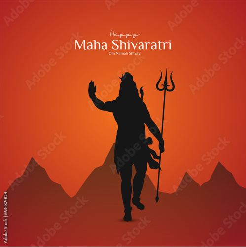 Maha Shivratri Illustration Of Lord Shiva Silhouette Design Social Media Post