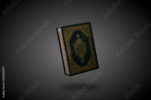 Islamic holy book Quran with a dark background