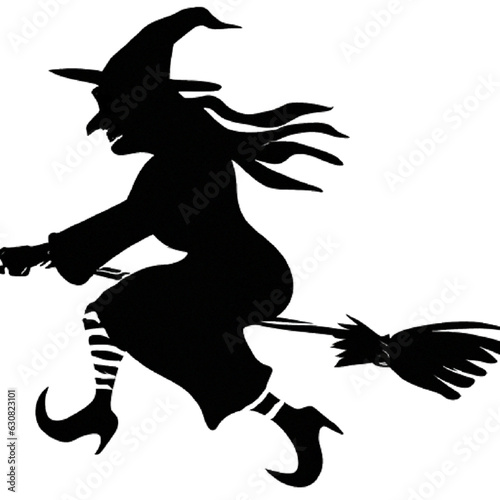 silhouette of a witch