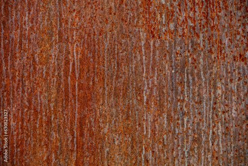 Closeup of rusty metal textured background, cor-ten steel texture