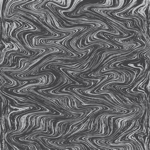 Abstract background with waves. horizontal banner with waves background illustration with dark gray,black and metallic chrome gray liquid marvel art design with silk fabrick texture wave