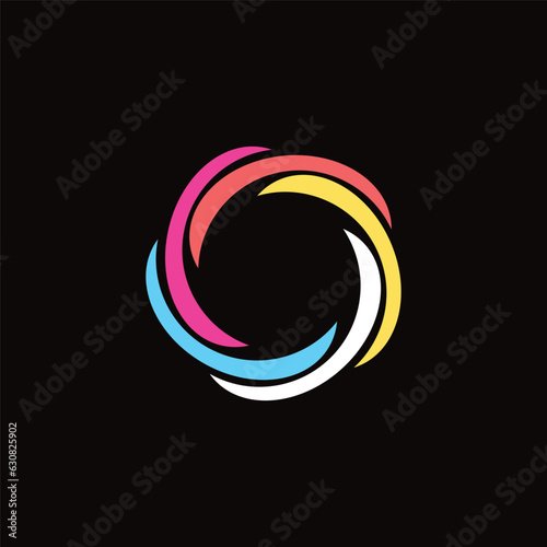 Circle vector logo template design  . Circle icon illustration