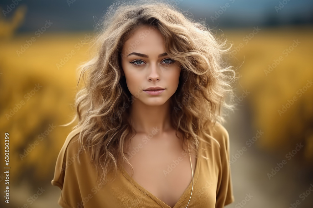 Portrait of a young beautiful woman enjoying sunlight. Portrait of a young beautiful woman enjoying sunlight.