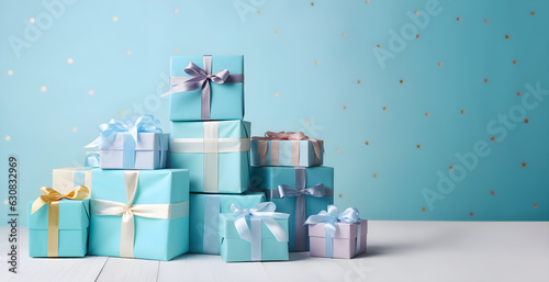 Large Pile of Gifts Ready for a Party