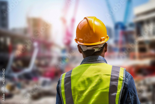 Hero of the Construction Site: The Construction Worker's Helmet, Generative AI