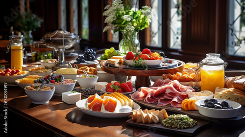 An Array of Delectable Snacks on the Catering Buffet Table