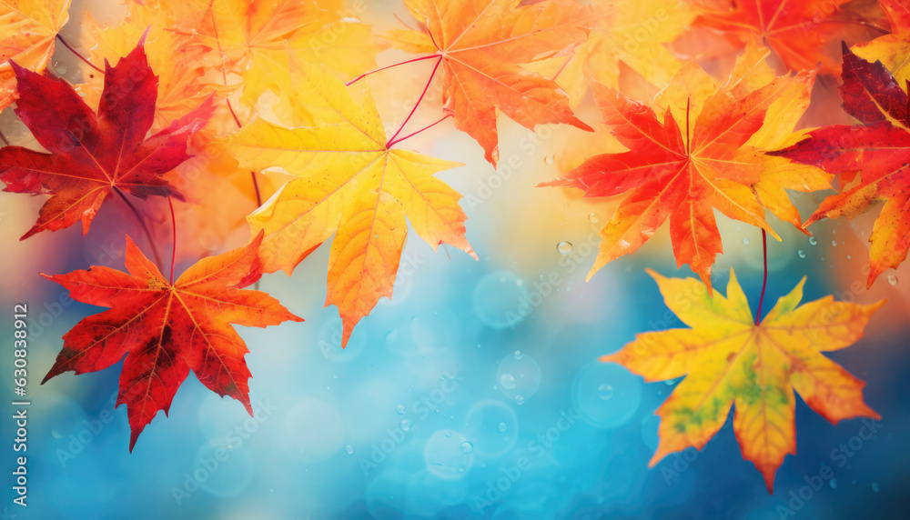 Beautiful autumn nature with vibrant and warm colors. Generative AI illustrations Beautiful autumn nature with vibrant and warm colors. Generative AI illustrations