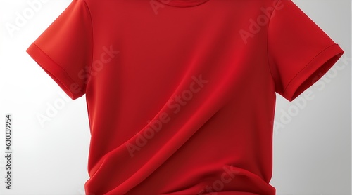 red shirt isolated on white