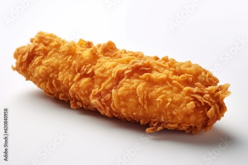 delicious chicken strip isolated on white background photo