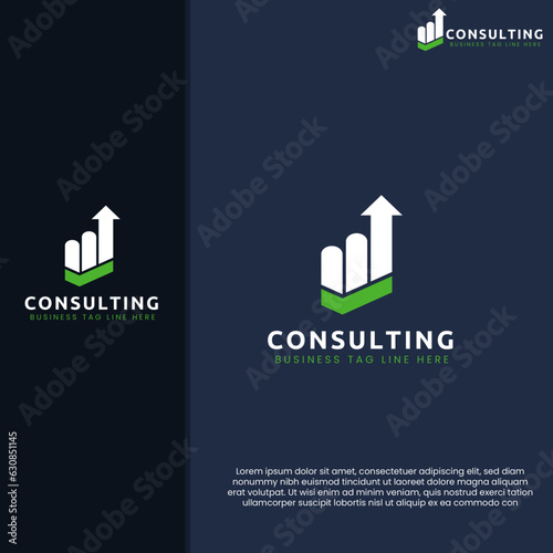 Business Consulting Logo. Minimalist Logo Design. 