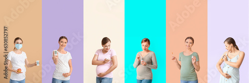 Set of pregnant women with ...