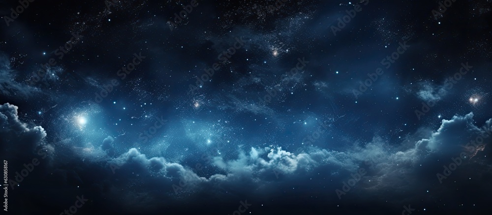 A dark interstellar space serves as the perfect backdrop for a starry night sky.
