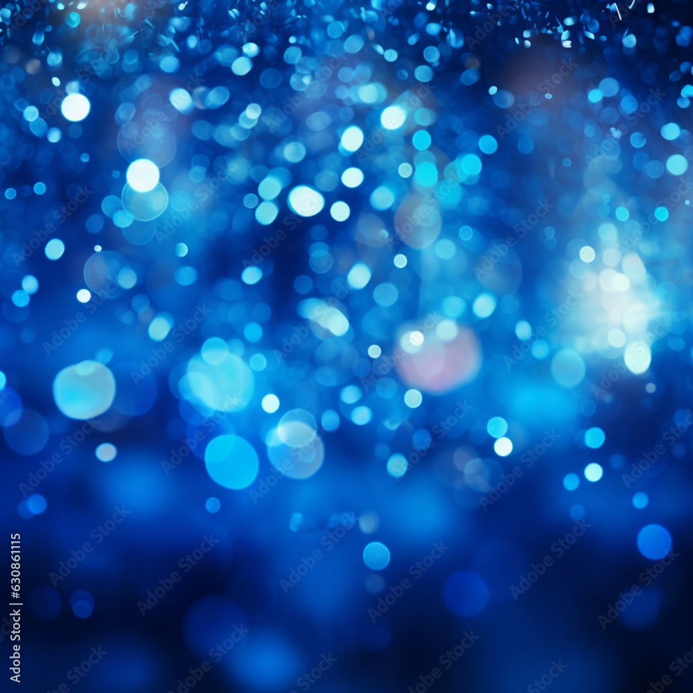 Abstract Blurry Blue Color Background