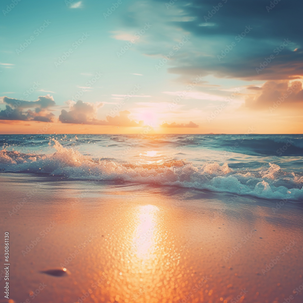 Blurred Sunlight Beach Boke Background Blurred Sunlight Beach Boke Background
