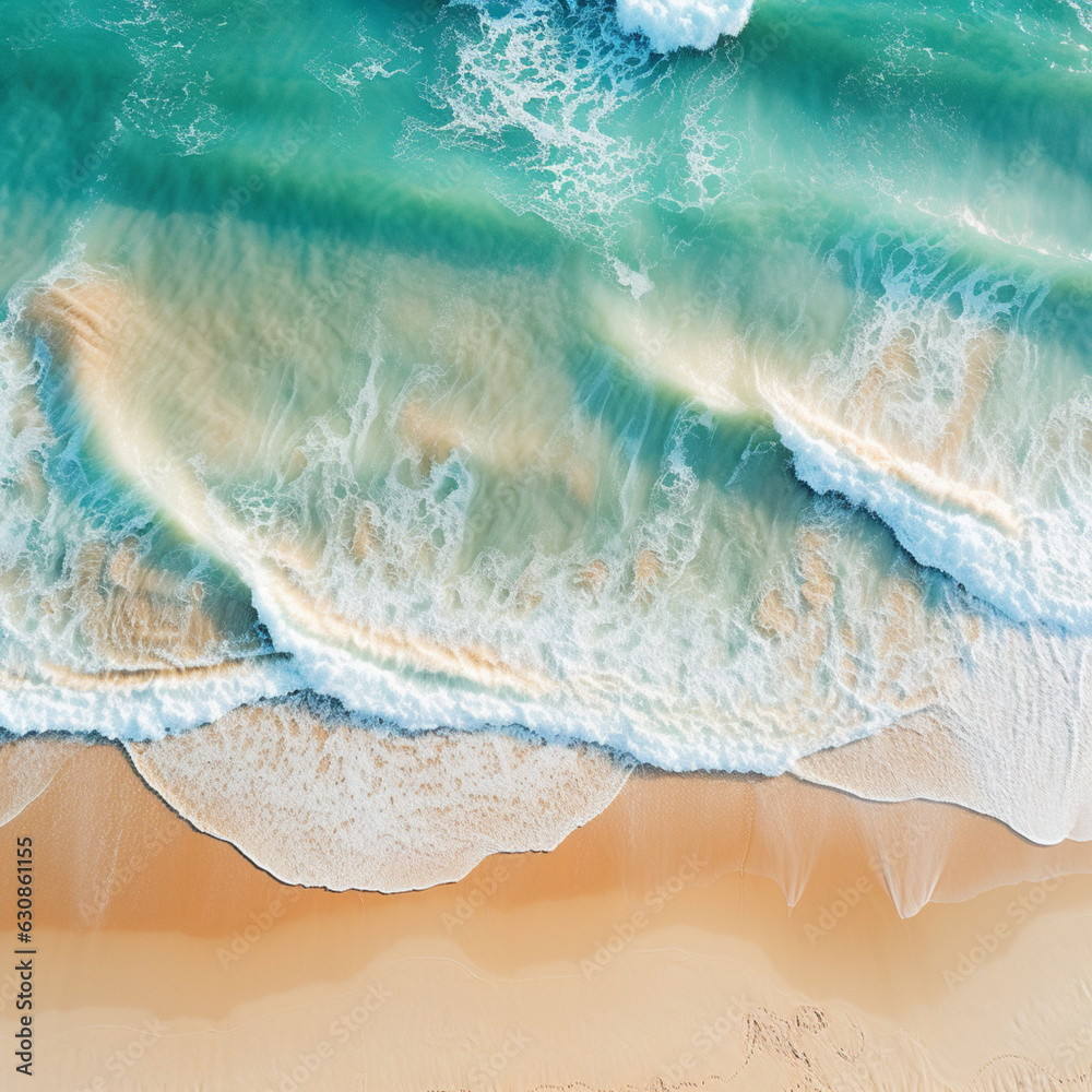 Sandy Beach With Beautiful Waves Sandy Beach With Beautiful Waves