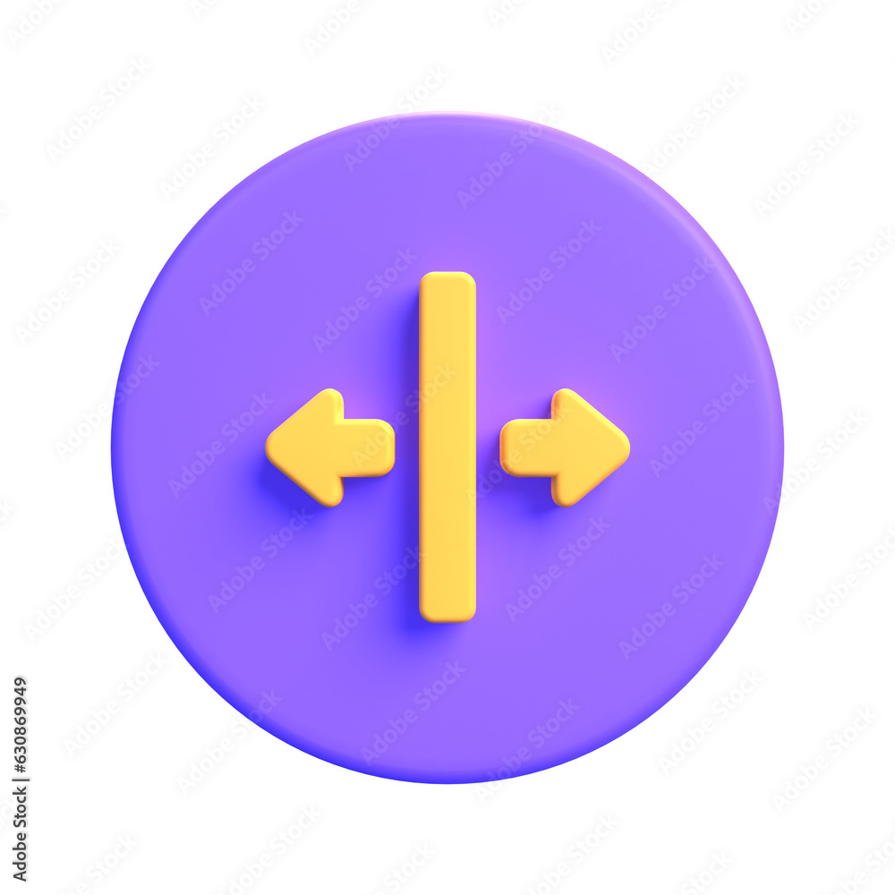 Fototapeta premium wide symbol 3d icon design