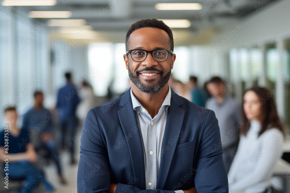 Leader in Innovation: High-Resolution Portrait of a Young Tech CEO Standing in a Bustling Office Leader in Innovation: High-Resolution Portrait of a Young Tech CEO Standing in a Bustling Office