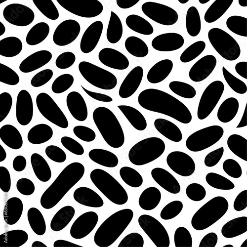 Black and white flat pattern 