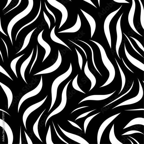 Black and white flat pattern 