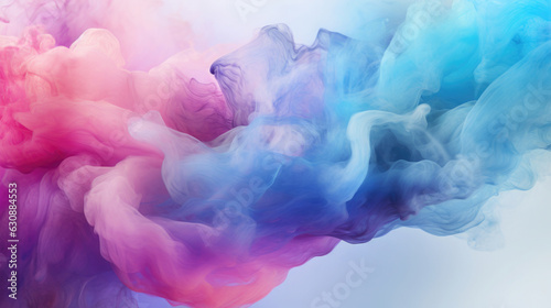 Colorful Smoke on white background