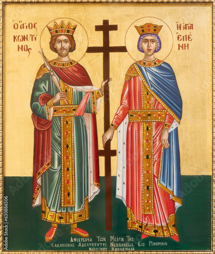Canvas Print NAPLES, ITALY - APRIL 24, 2023: The orthodox icon of  St