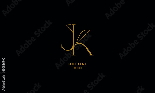 Monogram Icon Logo Letter JK