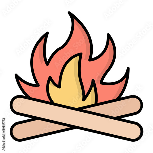 Fire Line Color Icon