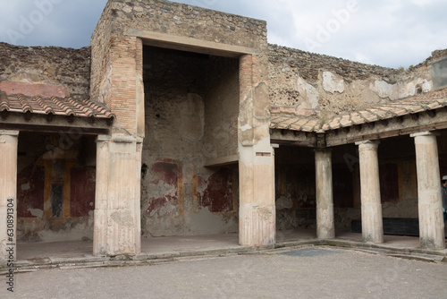 Elaborate Courtyard in Pompeii