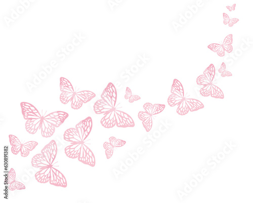 watercolor butterfly flock