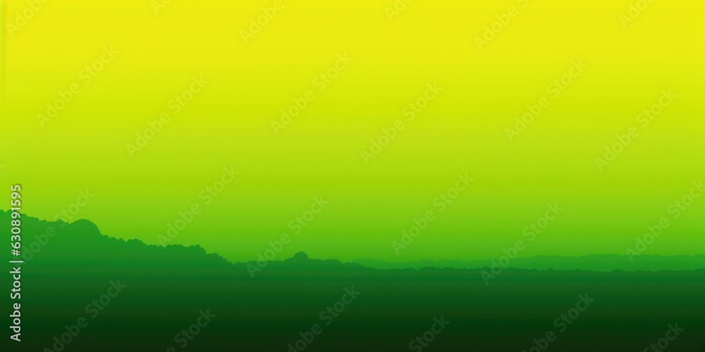 Monochromatic green-yellow gradient background  with copy space, banner design