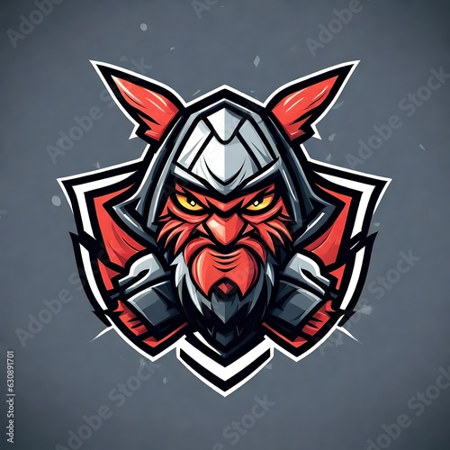 Illustrator of an e sport mascot logo featuring a fictional monster like character