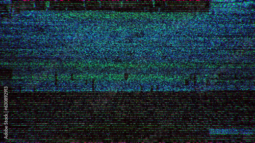 Glitch CRT lines abstract overlay photo